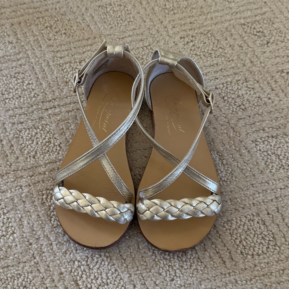 Bonpoint Gold Kids Sandals